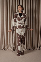 African Daisy Crop Trench Jacket (ML191)
