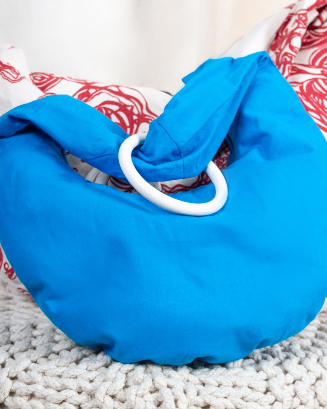 Azure Blue Hobo Bag