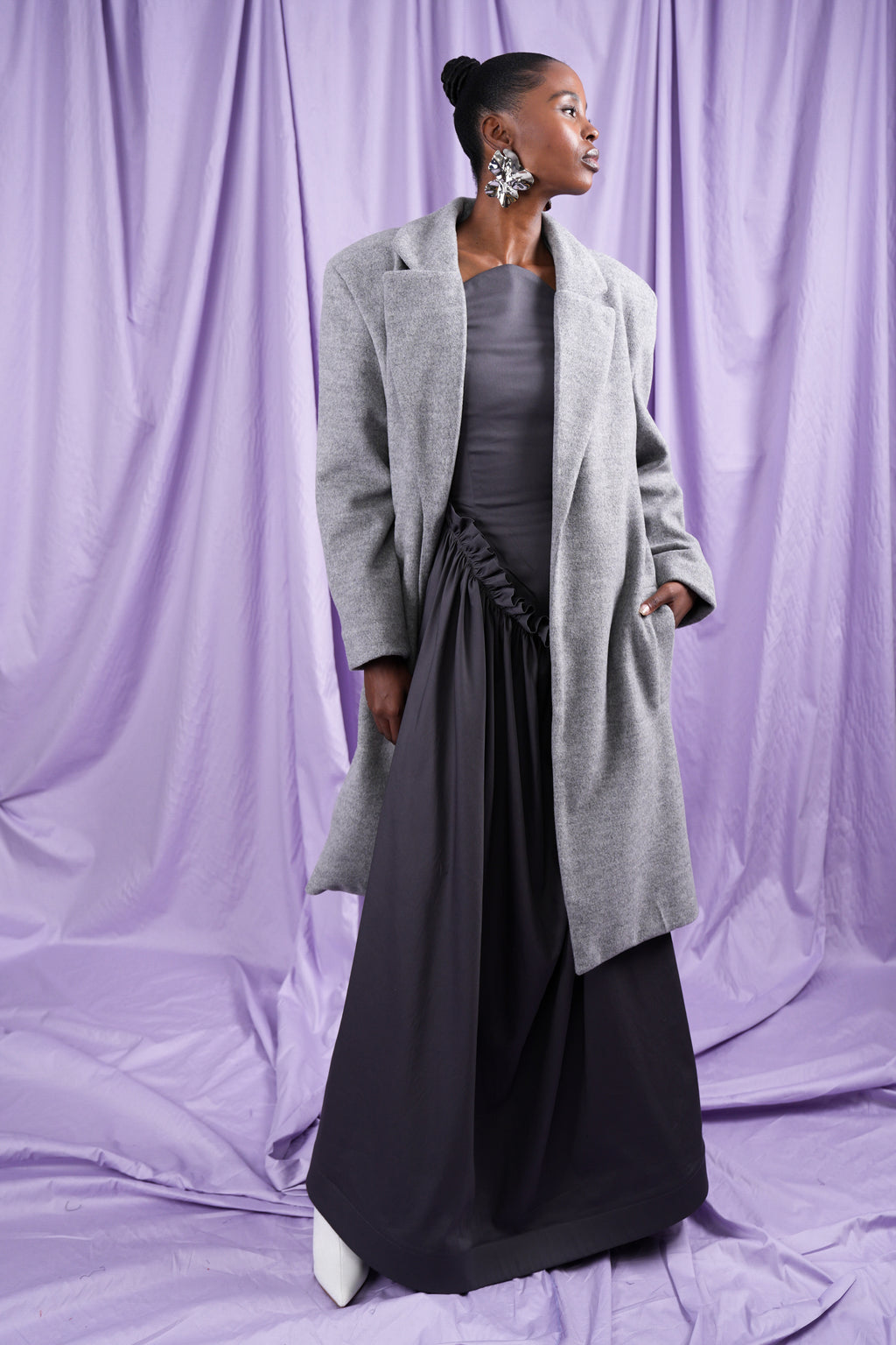 Wool Boxy Coat (ML105)