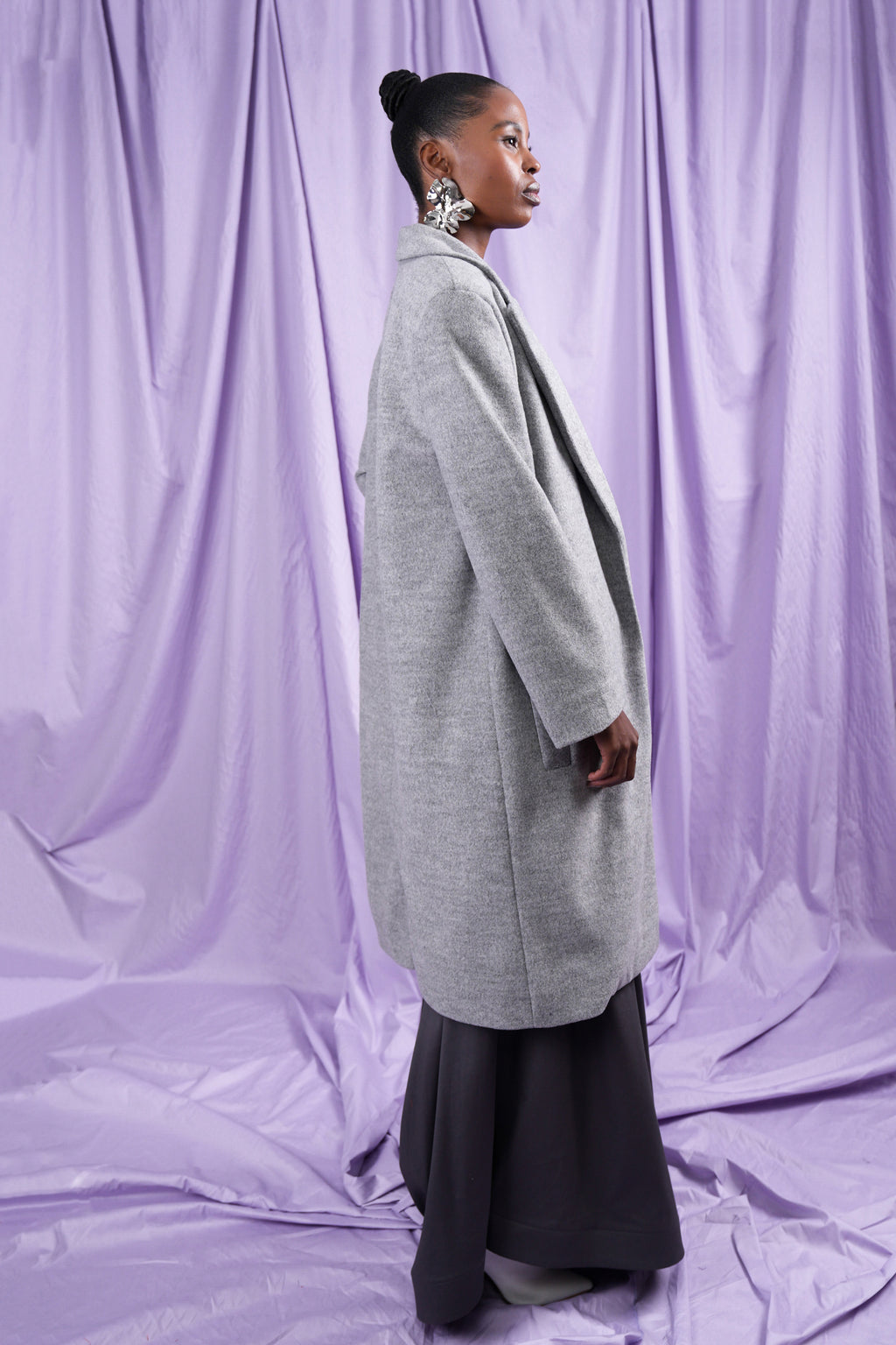 Wool Boxy Coat (ML105)