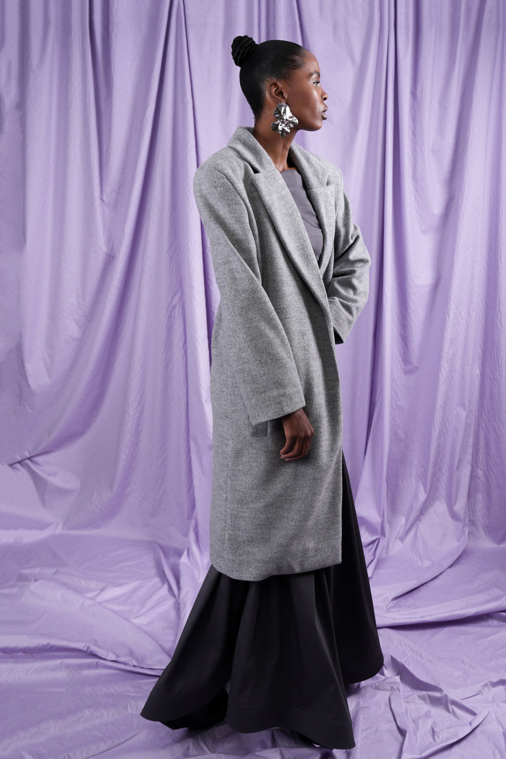 Wool Boxy Coat (ML105)