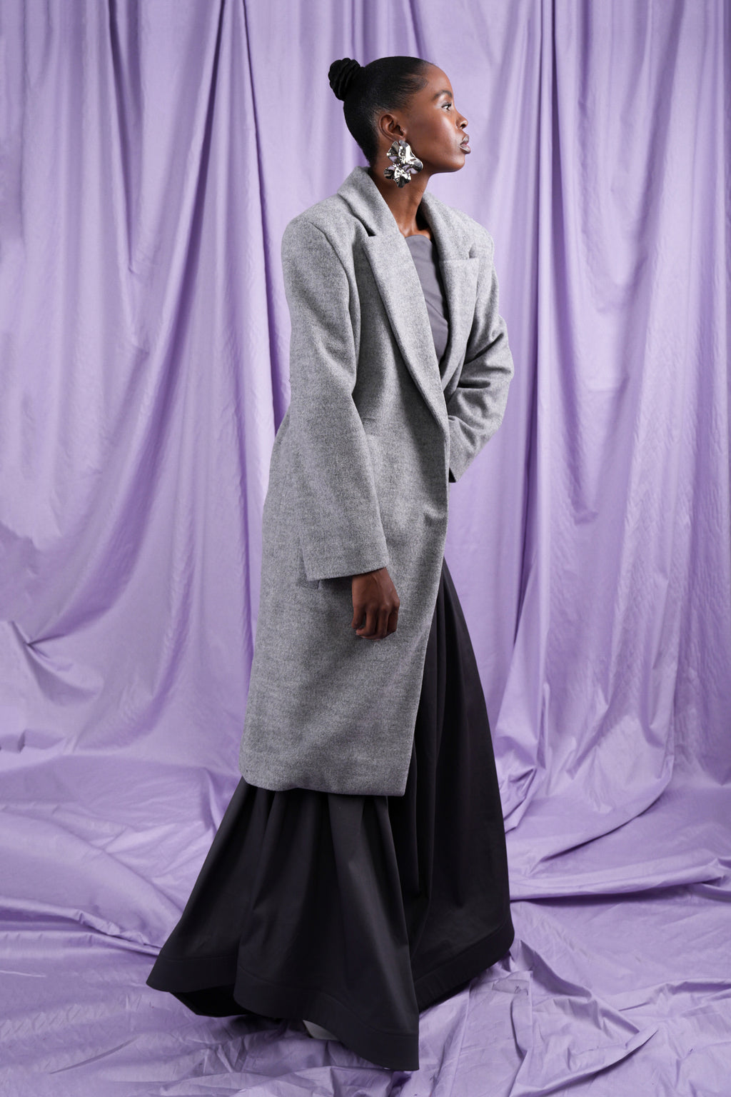 Wool Boxy Coat (ML105)