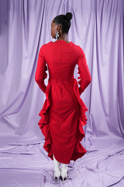 Long Sleeve Fin Dress (ML111)