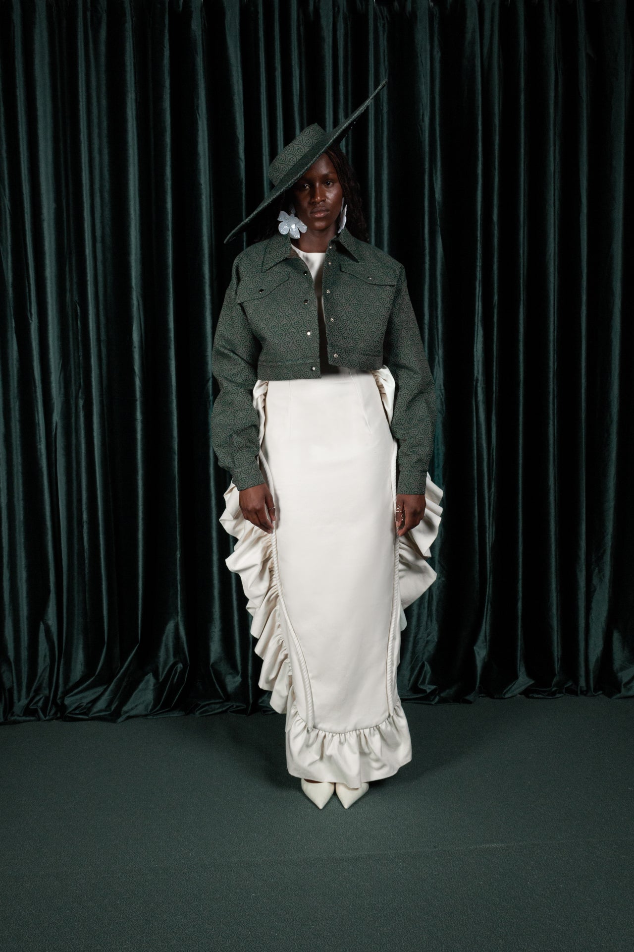 Damask Trucker Jacket (ML186)