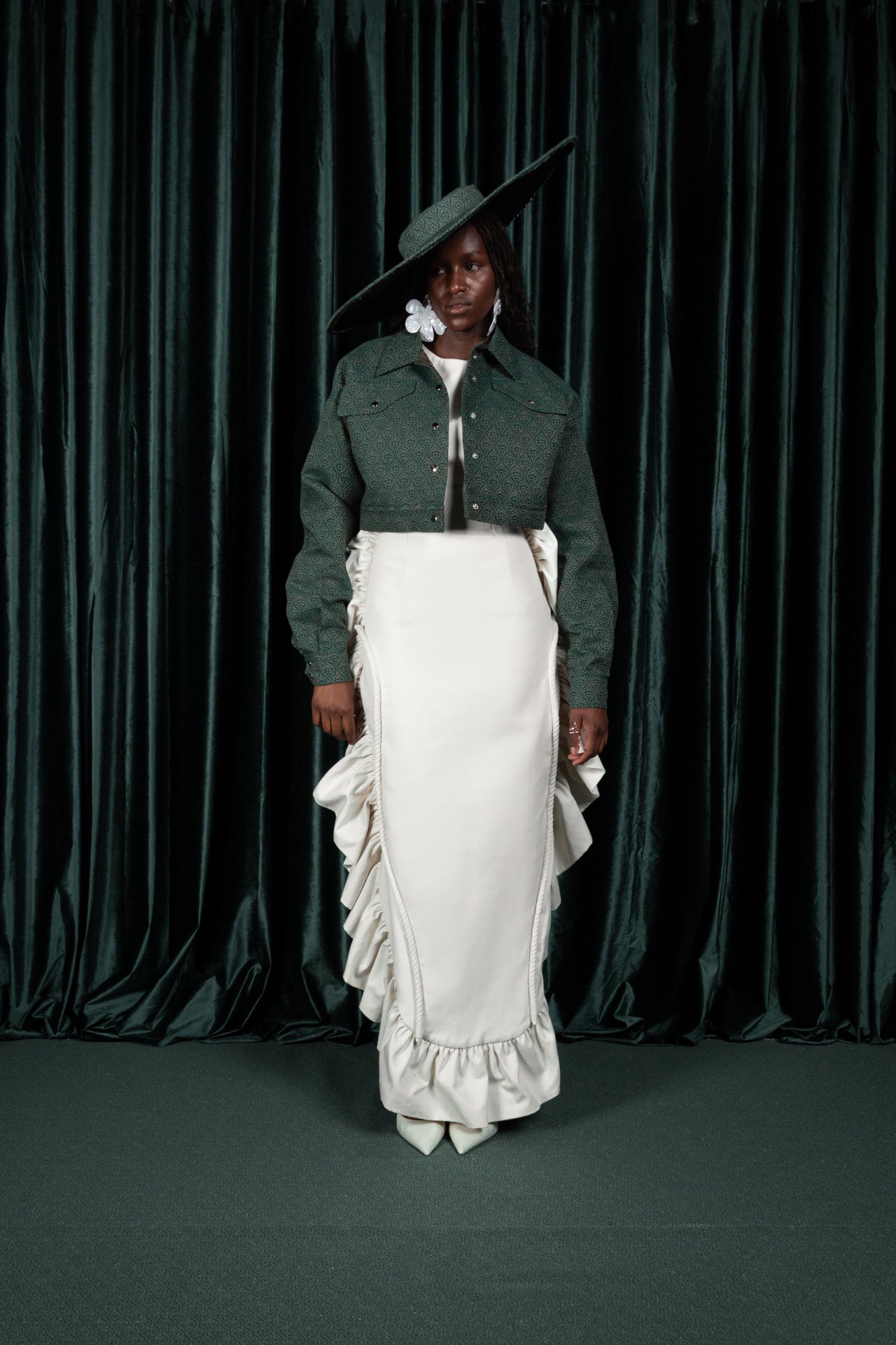 Damask Trucker Jacket (ML186)