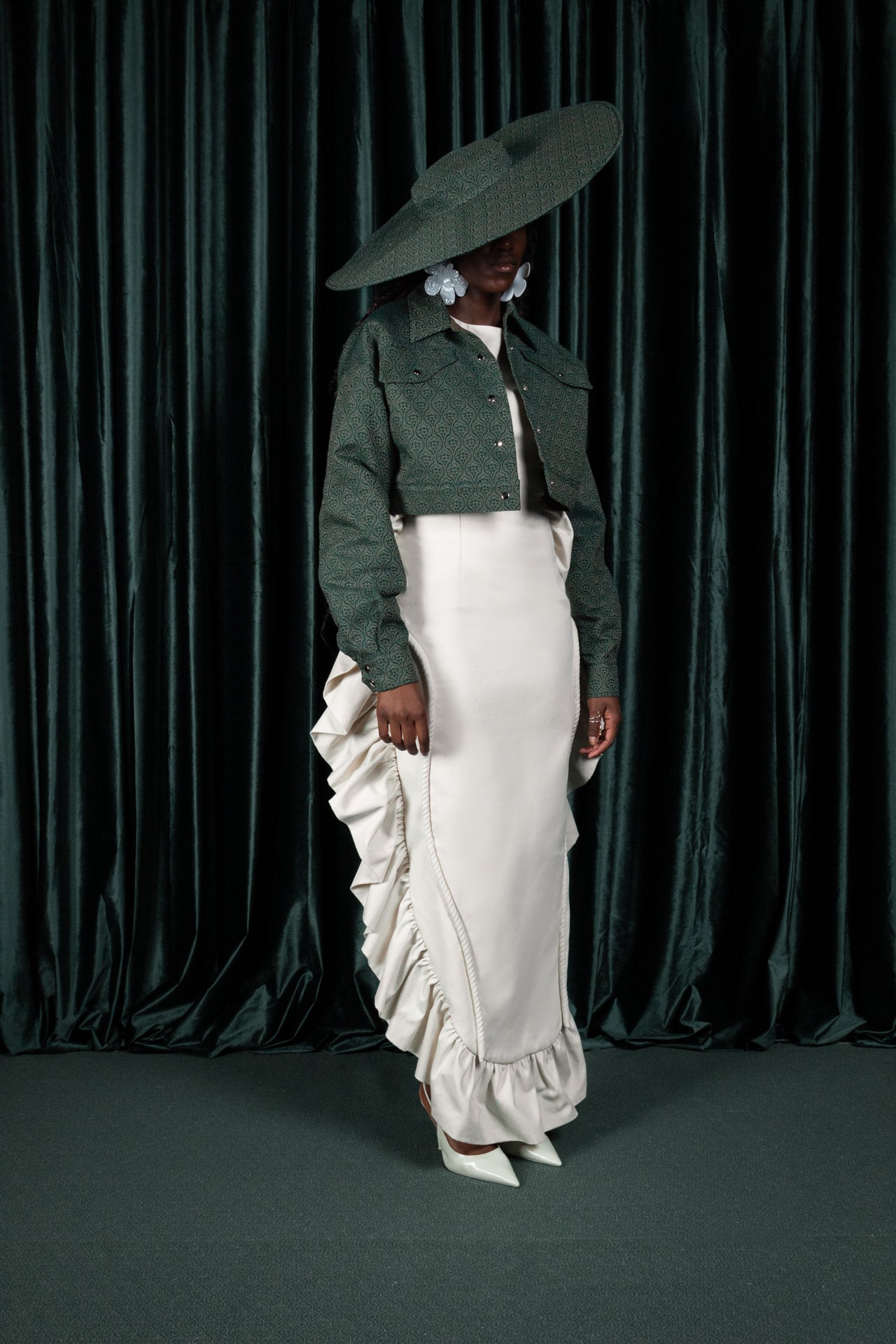 Damask Trucker Jacket (ML186)