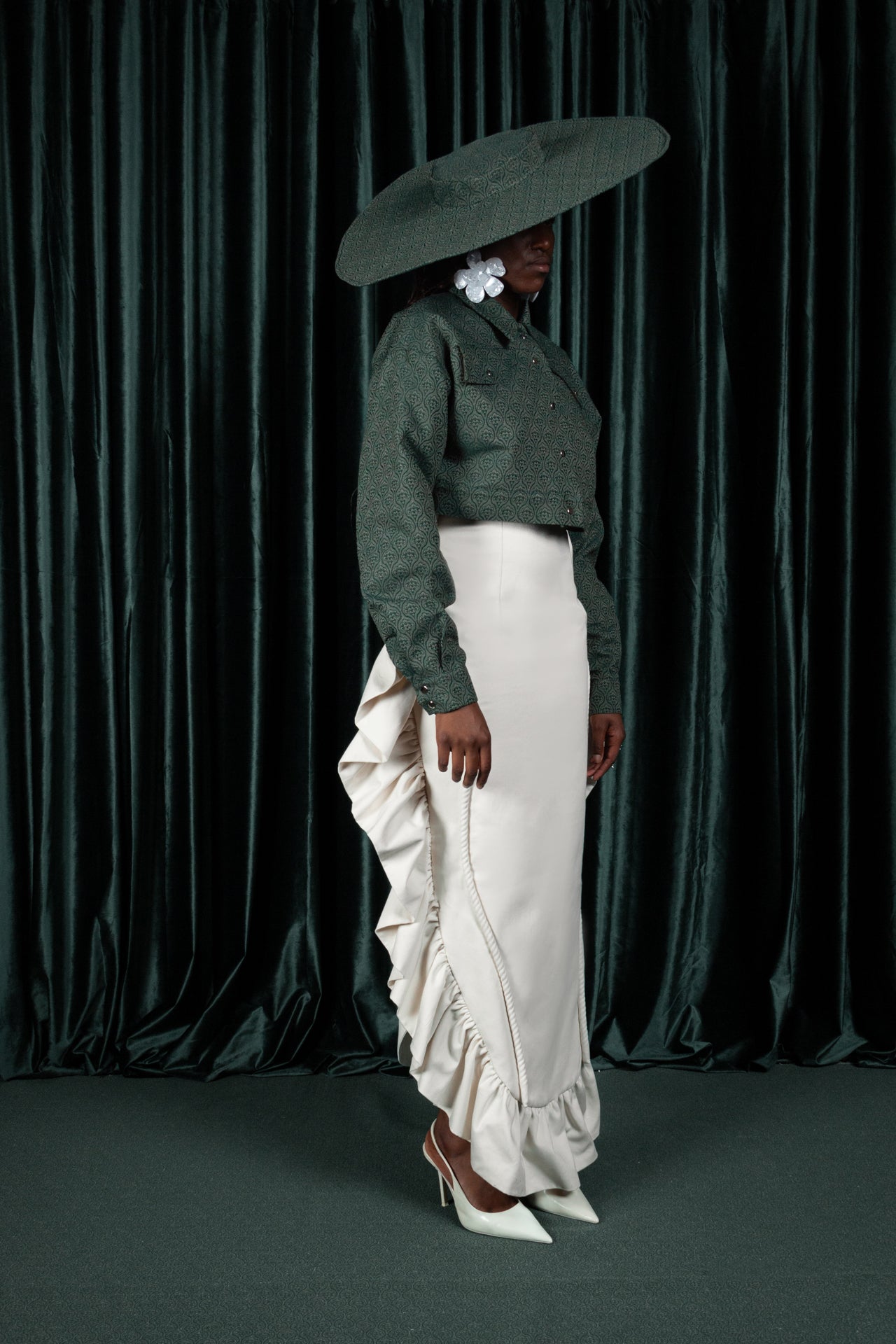 Damask Trucker Jacket (ML186)