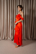 Mandarin Flounce Dress (ML210)