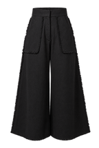 Fringe Denim Culotte Trouser