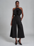 Fringe Denim Culotte Trouser