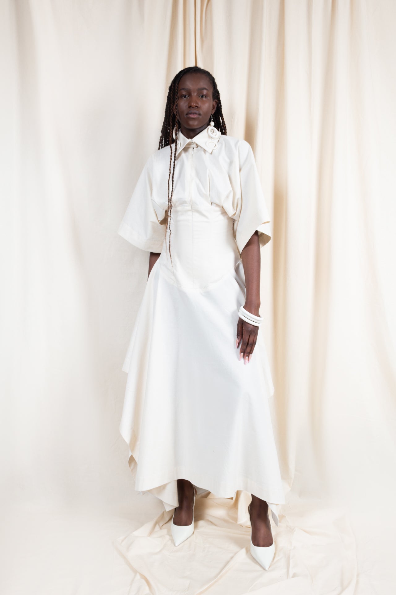 Handkerchief Hem Kimono Dress (ML130)