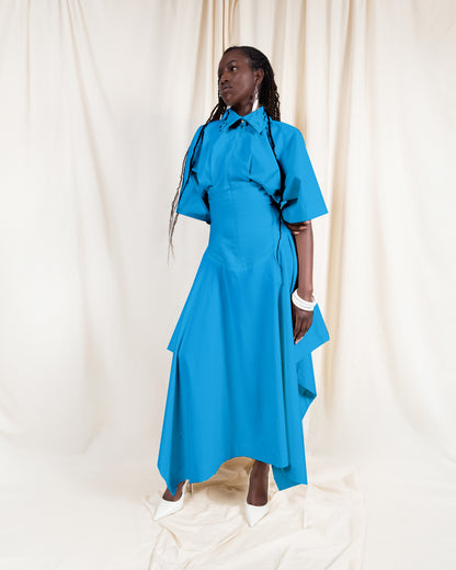 Handkerchief Hem Kimono Dress (ML130)