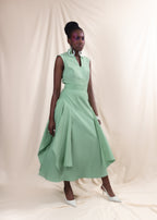 Drape Detail Midi Skirt (ML137)