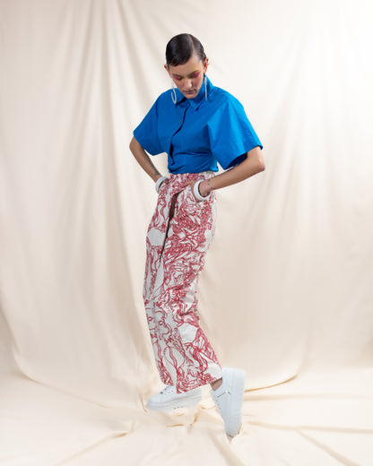 Printed Wrap Trouser (ML142)