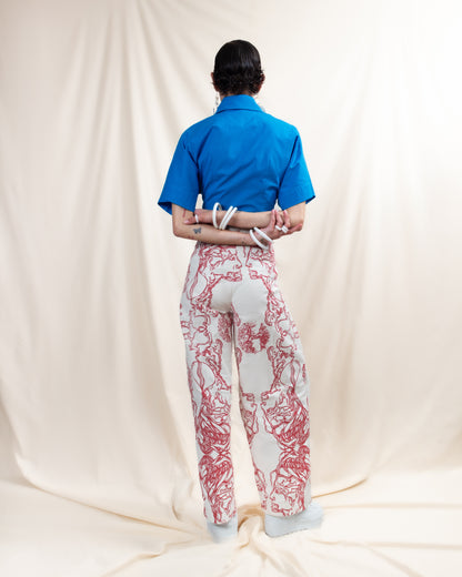 Printed Wrap Trouser (ML142)