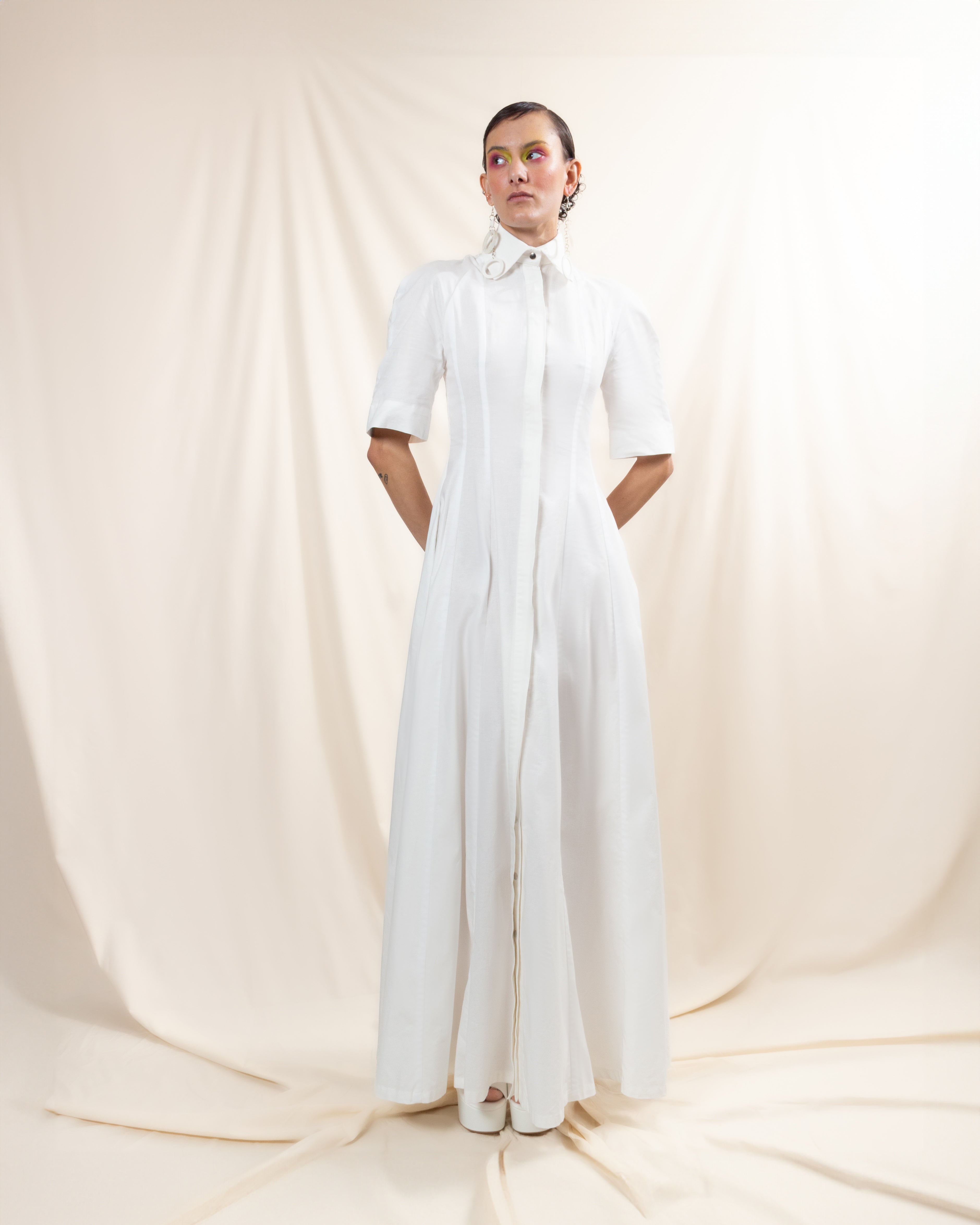 Collared Shirt Dress (ML147)