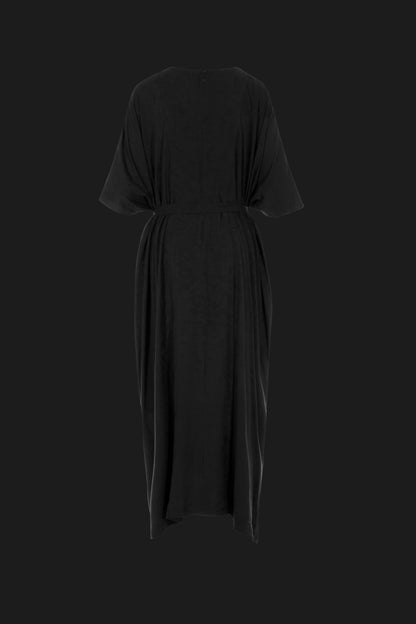Maxi Flare Panel Dress (ML22 Black)