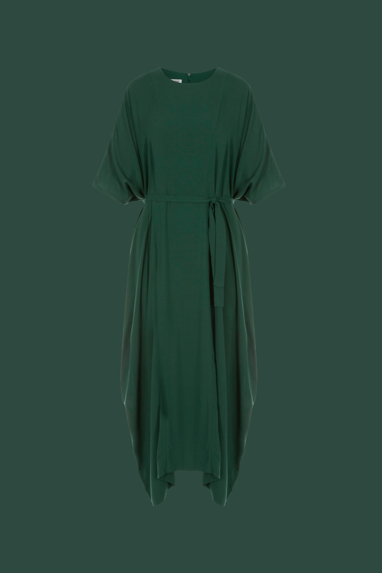 Maxi Flare Panel Dress (ML22 Bottle Green)