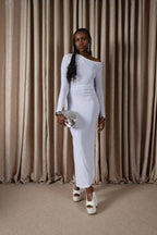 Mesh Gathered Dress (ML189)