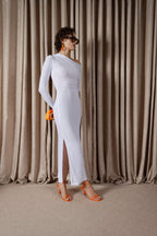 Mesh Gathered Dress (ML189)