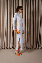 Mesh Gathered Dress (ML189)