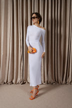 Mesh Gathered Dress (ML189)