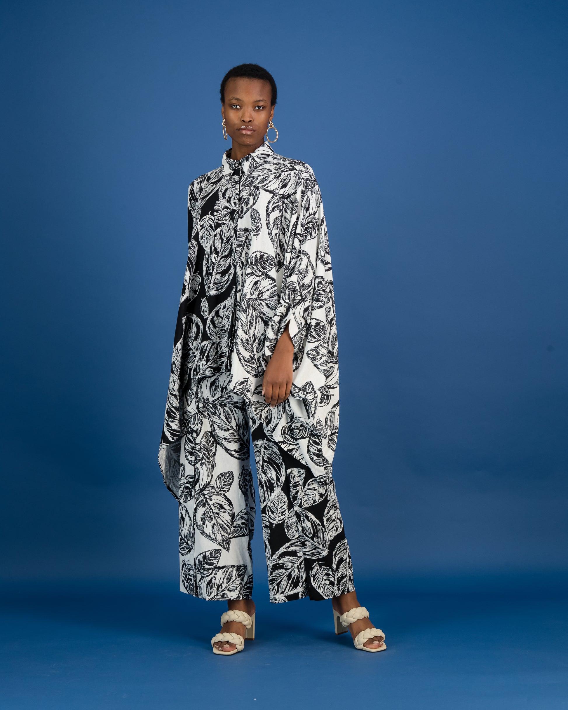 Zero Waste Botanical Print Shirt (ML31)