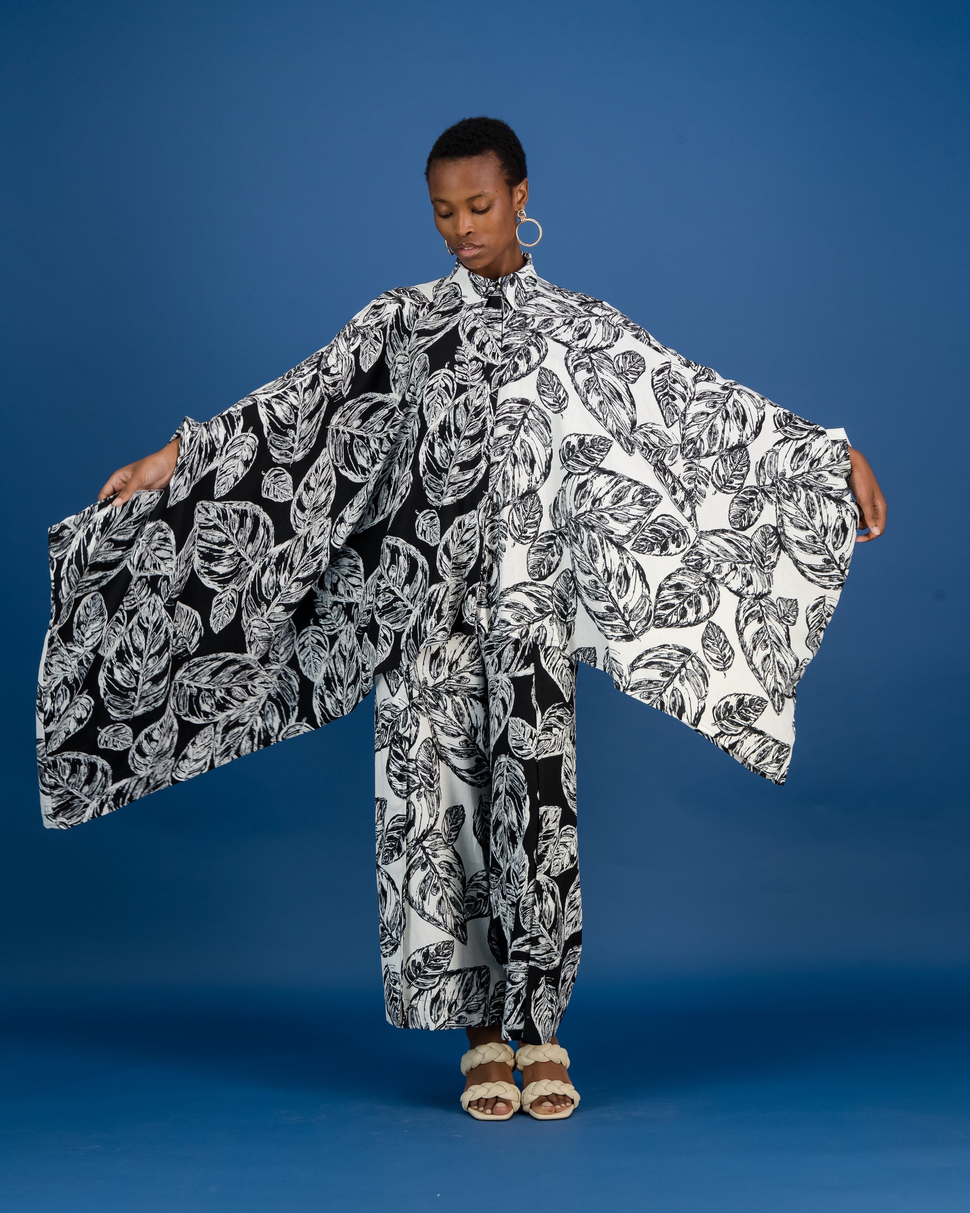 Zero Waste Botanical Print Shirt (ML31)