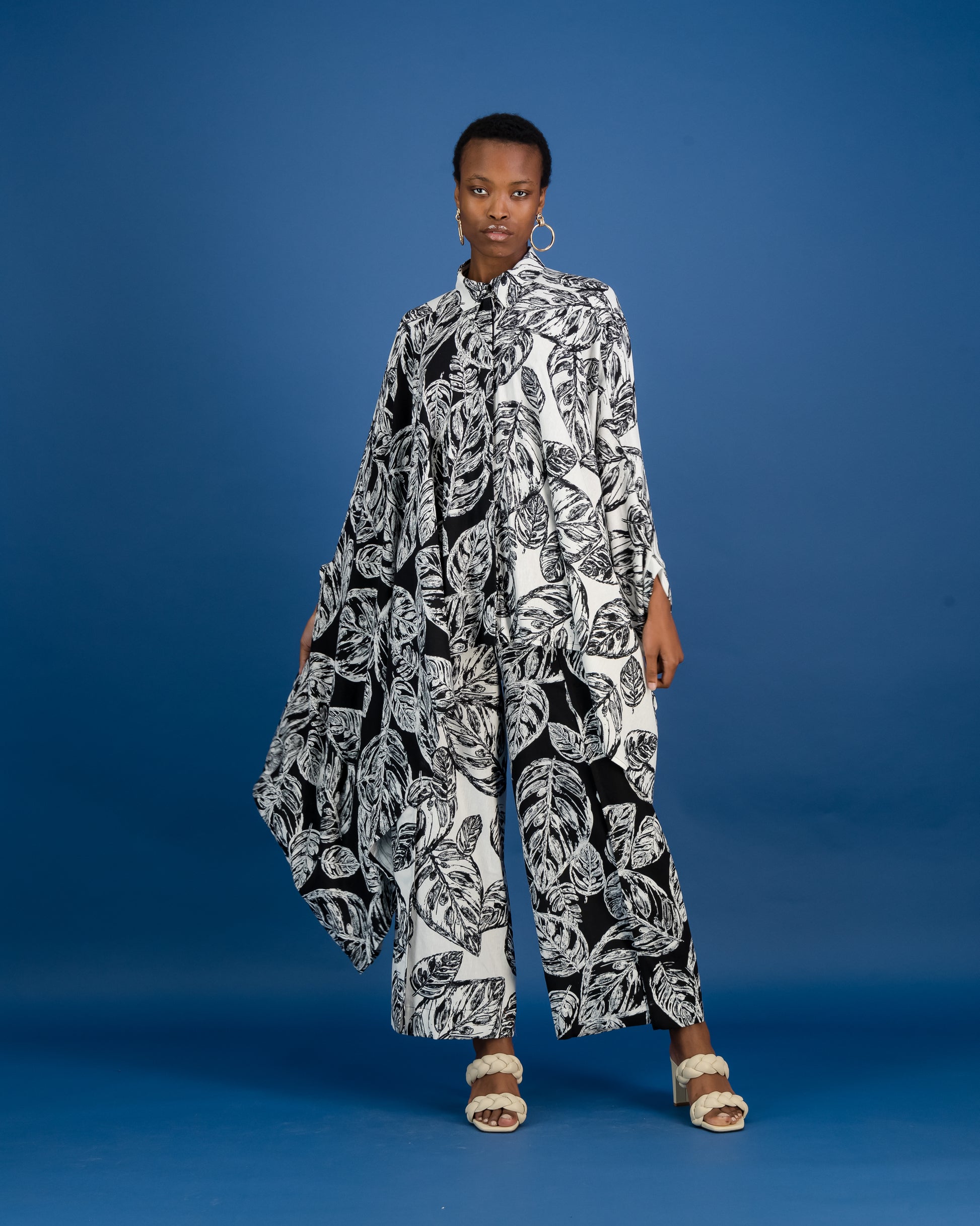 Zero Waste Botanical Print Shirt (ML31)