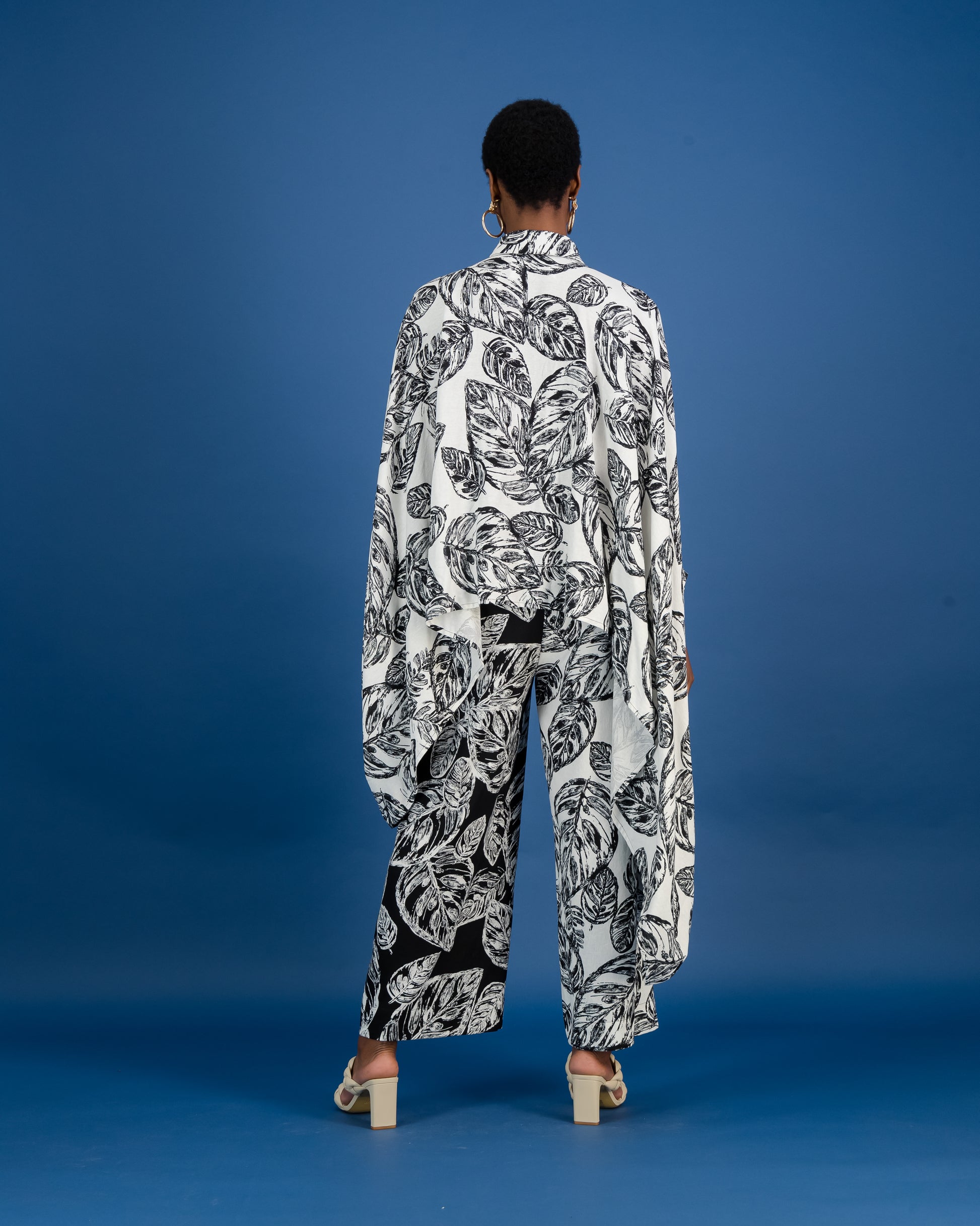 Zero Waste Botanical Print Shirt (ML31)