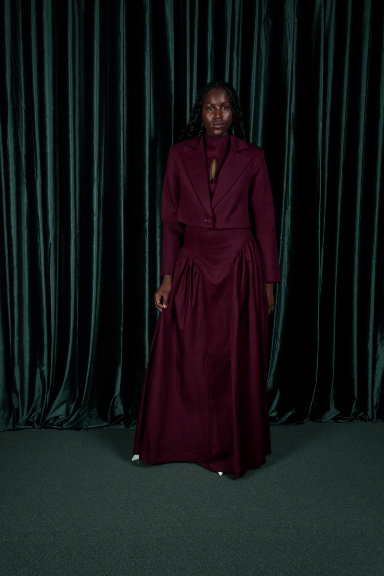 Sepal Crop Blazer (ML155)