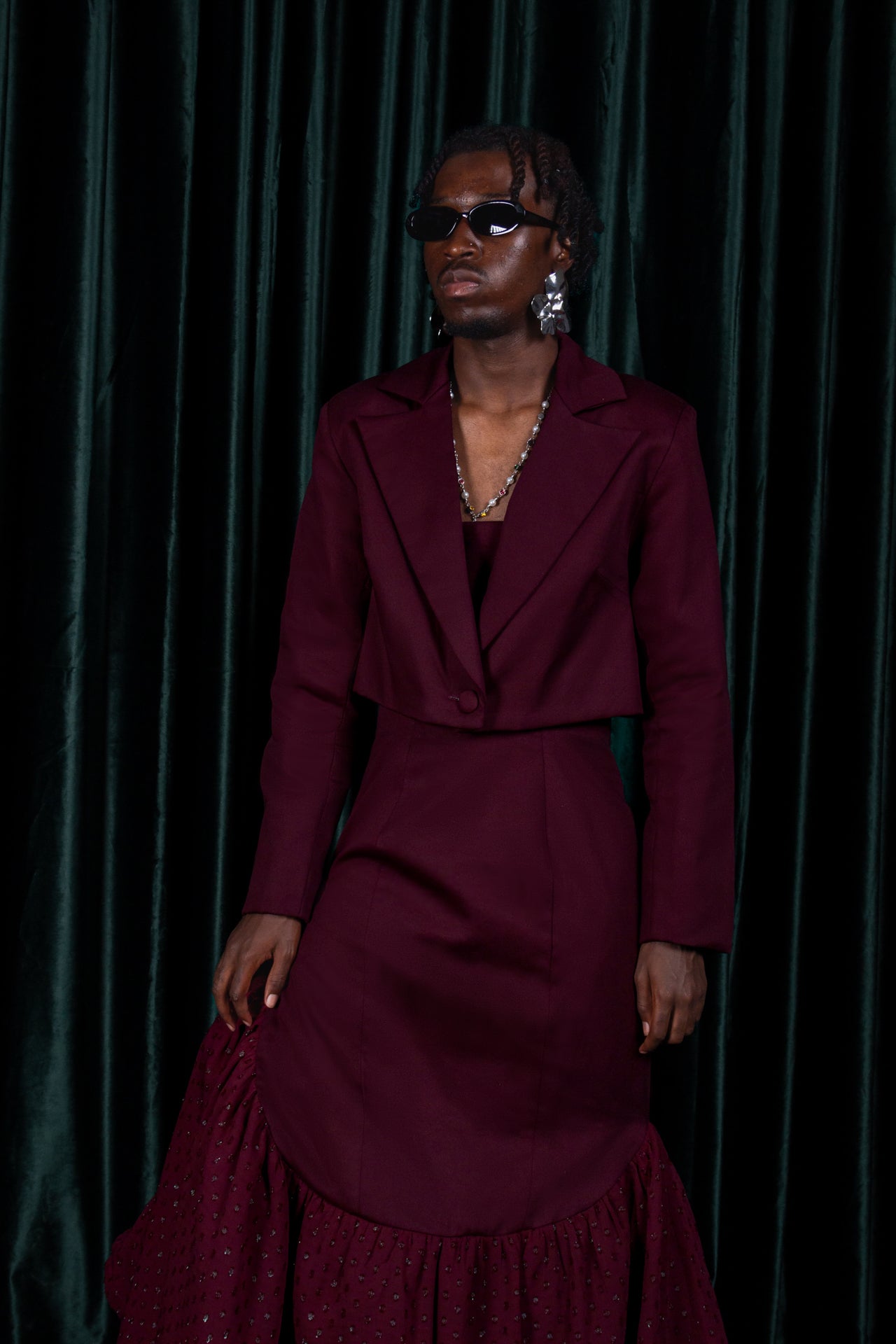 Sepal Crop Blazer (ML155)