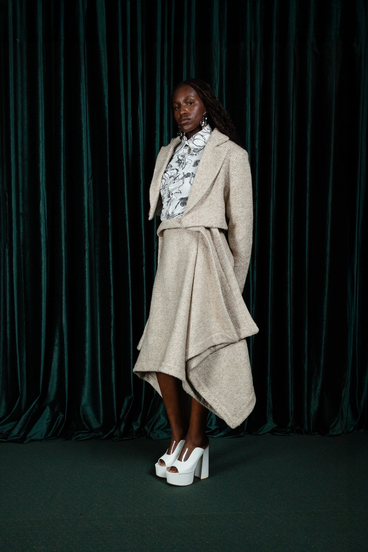 Tweed Calyx Crop Blazer (ML155)