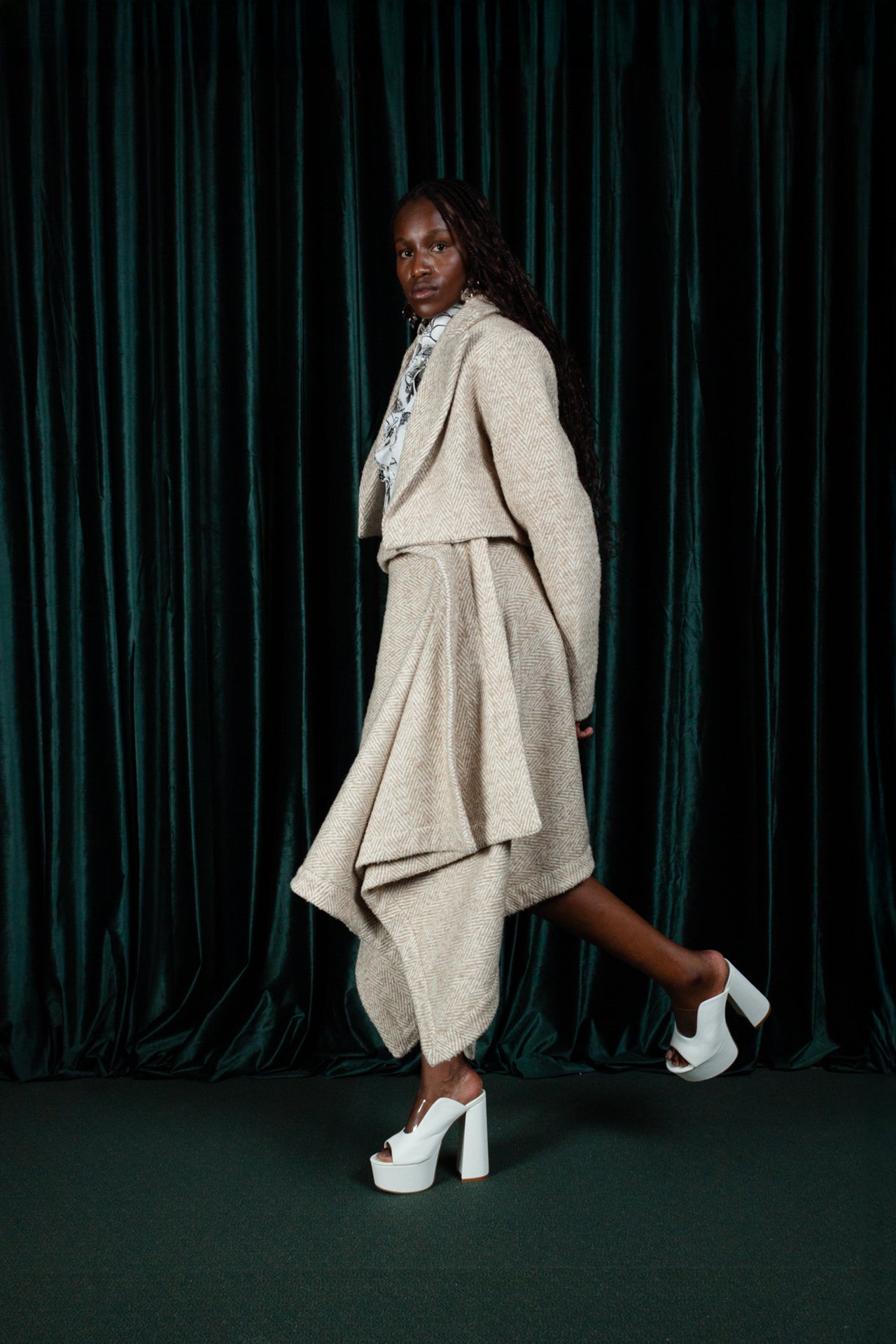 Tweed Calyx Crop Blazer (ML155)