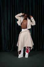 Tweed Calyx Wrap Skirt (ML167)