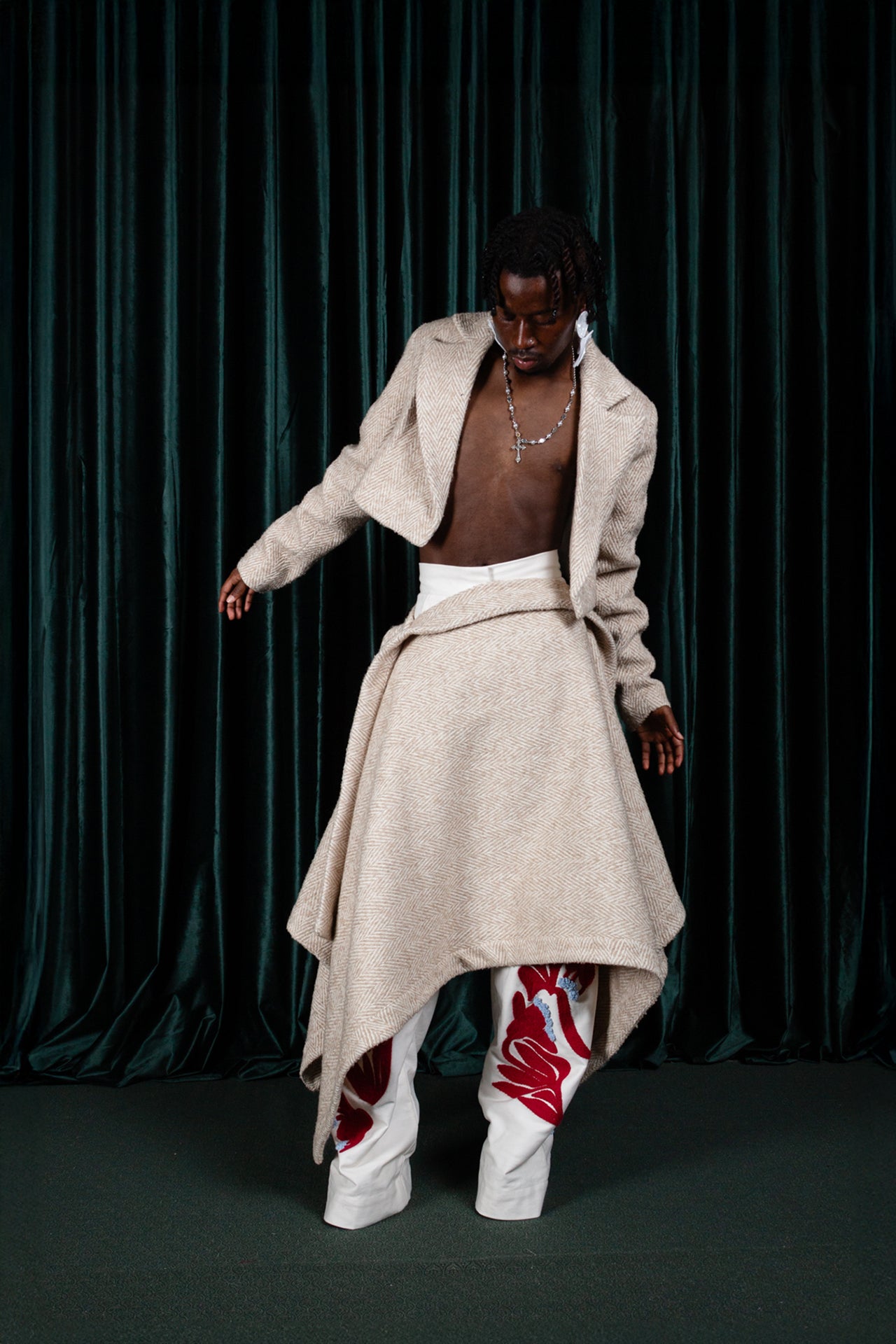 Tweed Calyx Crop Blazer (ML155)