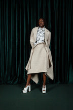 Tweed Calyx Wrap Skirt (ML167)
