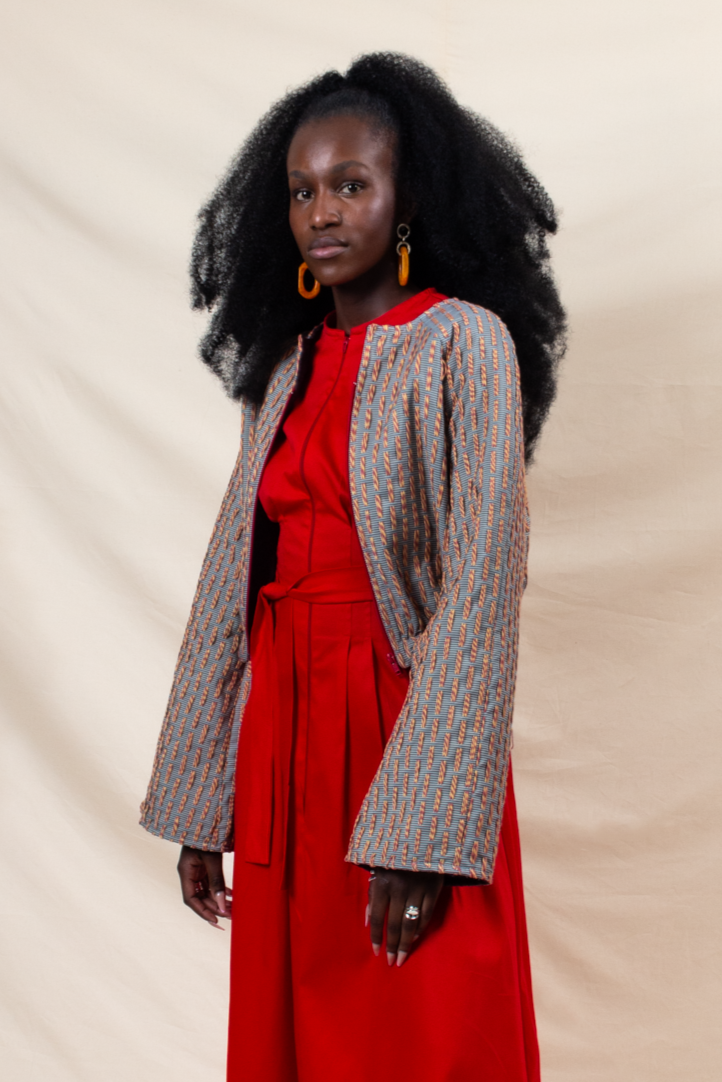 Embroidered Bomber Jacket (ML50 Two Tone)