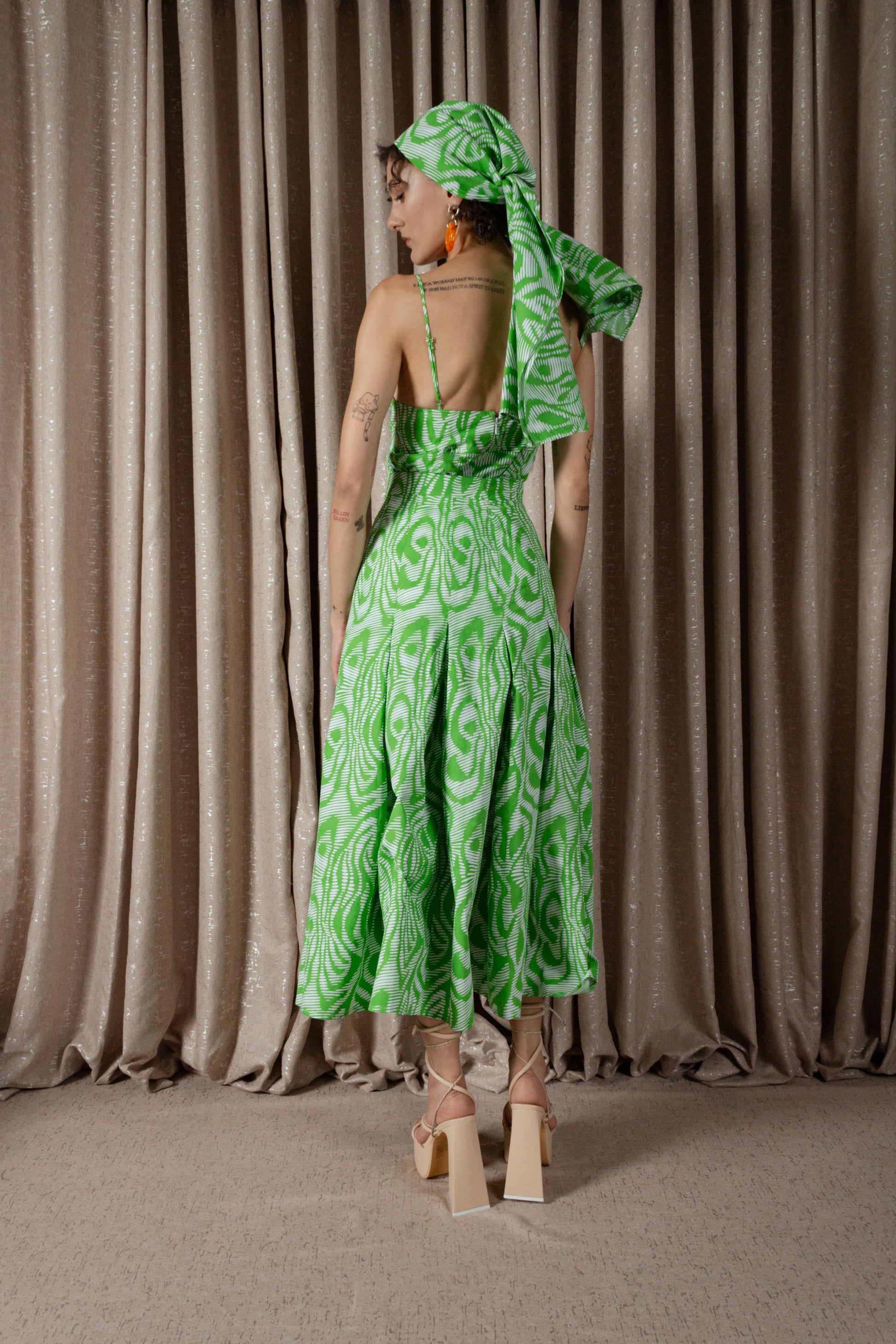 Zebra Inverted Pleat Skirt (ML201)