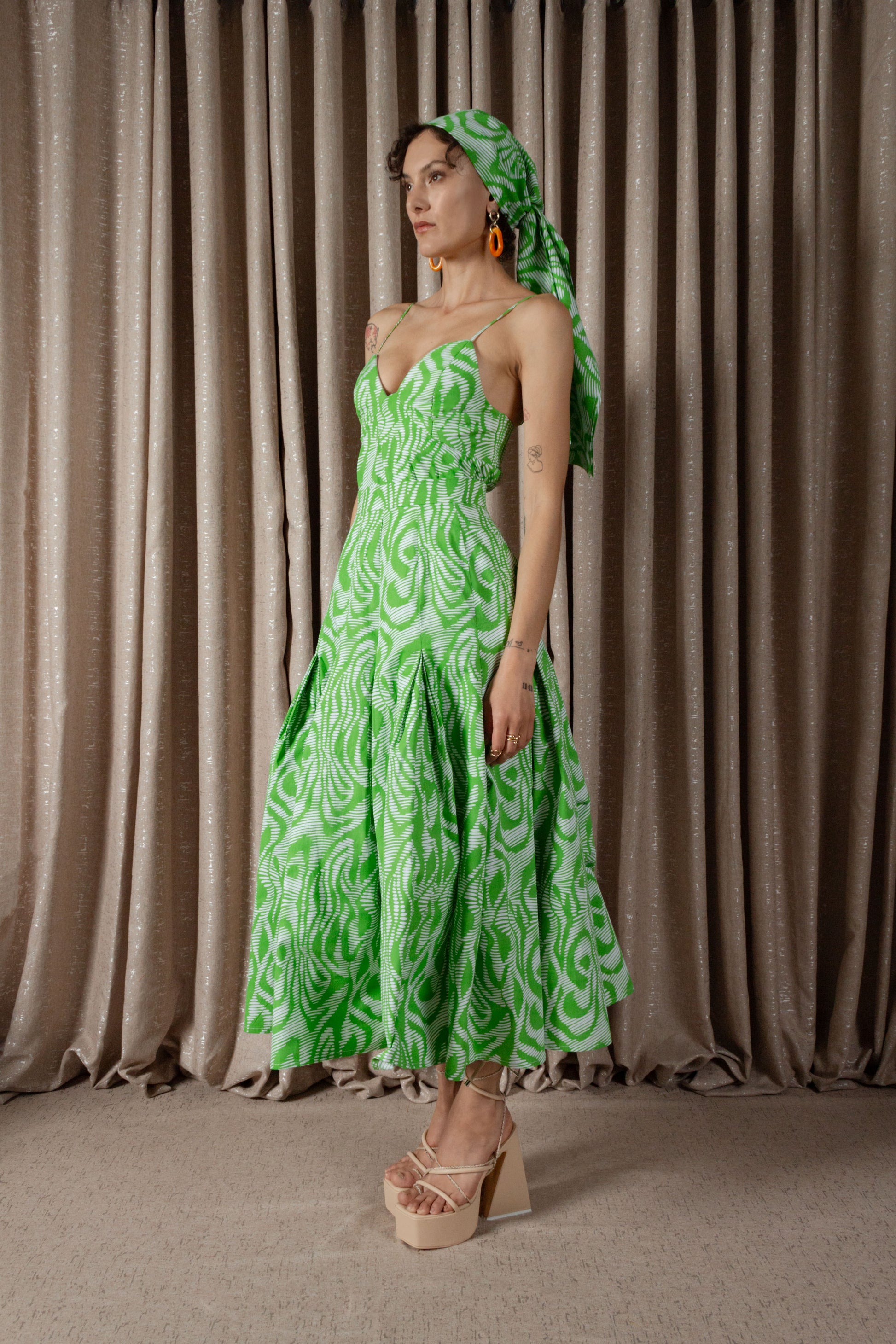 Zebra Inverted Pleat Skirt (ML201)