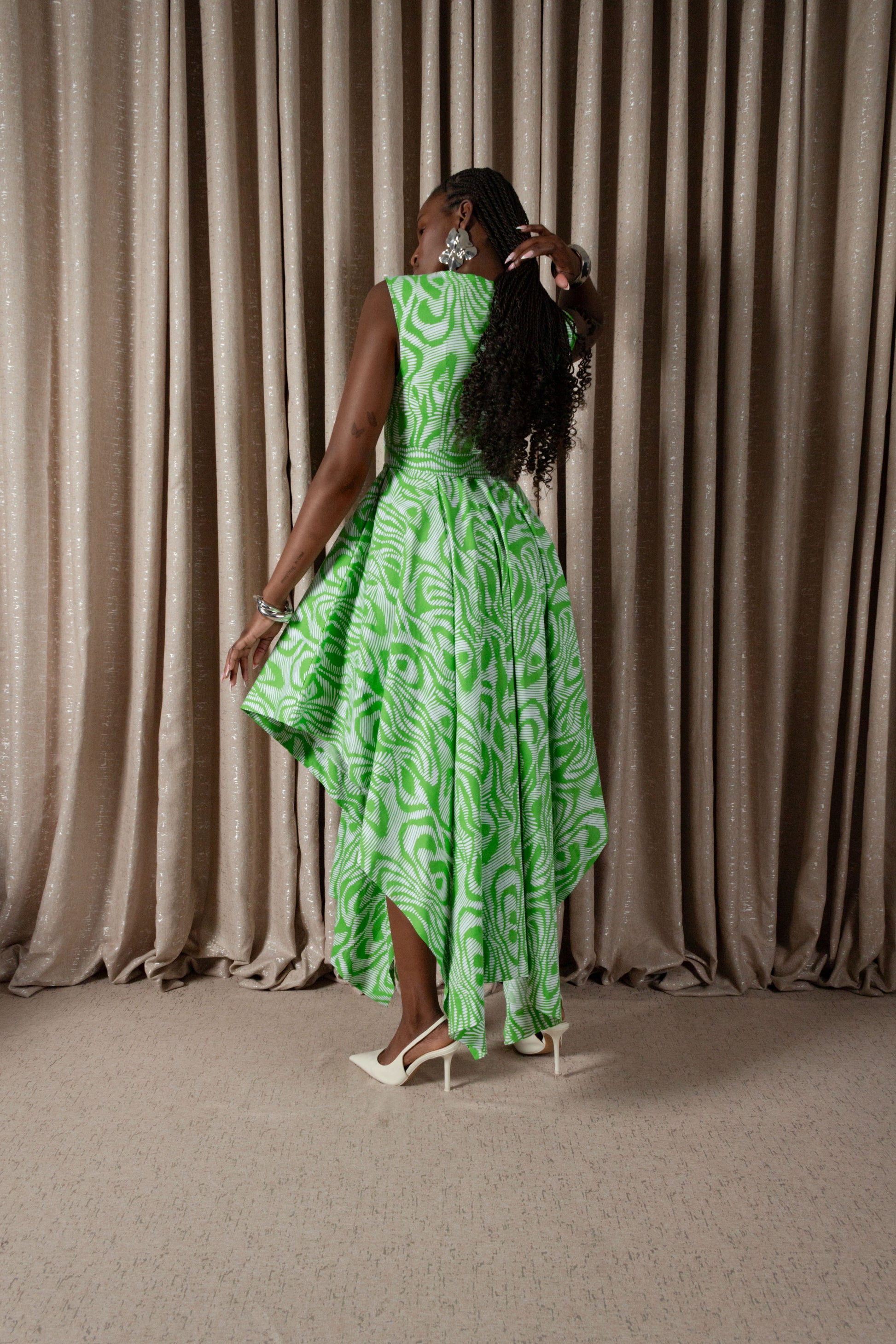 Zebra Handkerchief Dress (ML200)