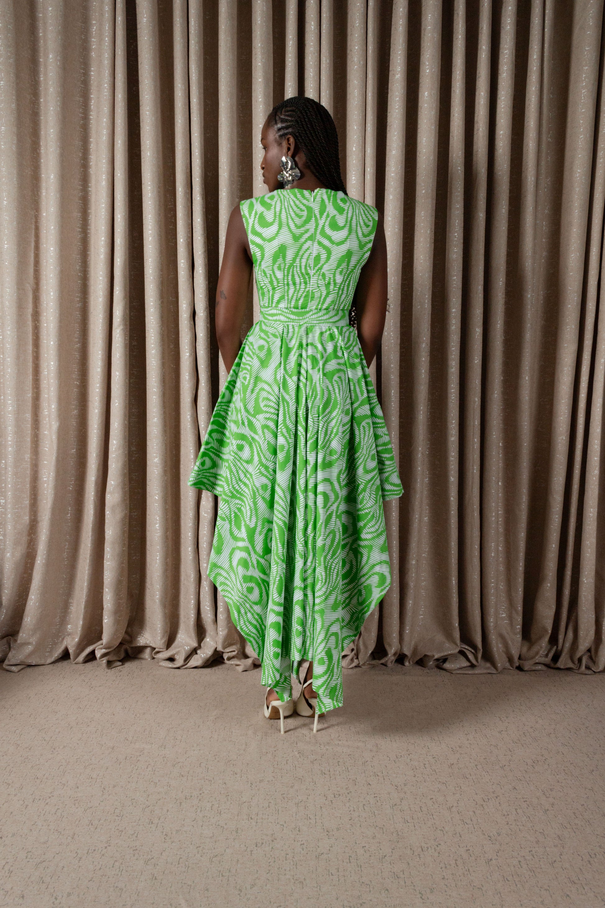 Zebra Handkerchief Dress (ML200)