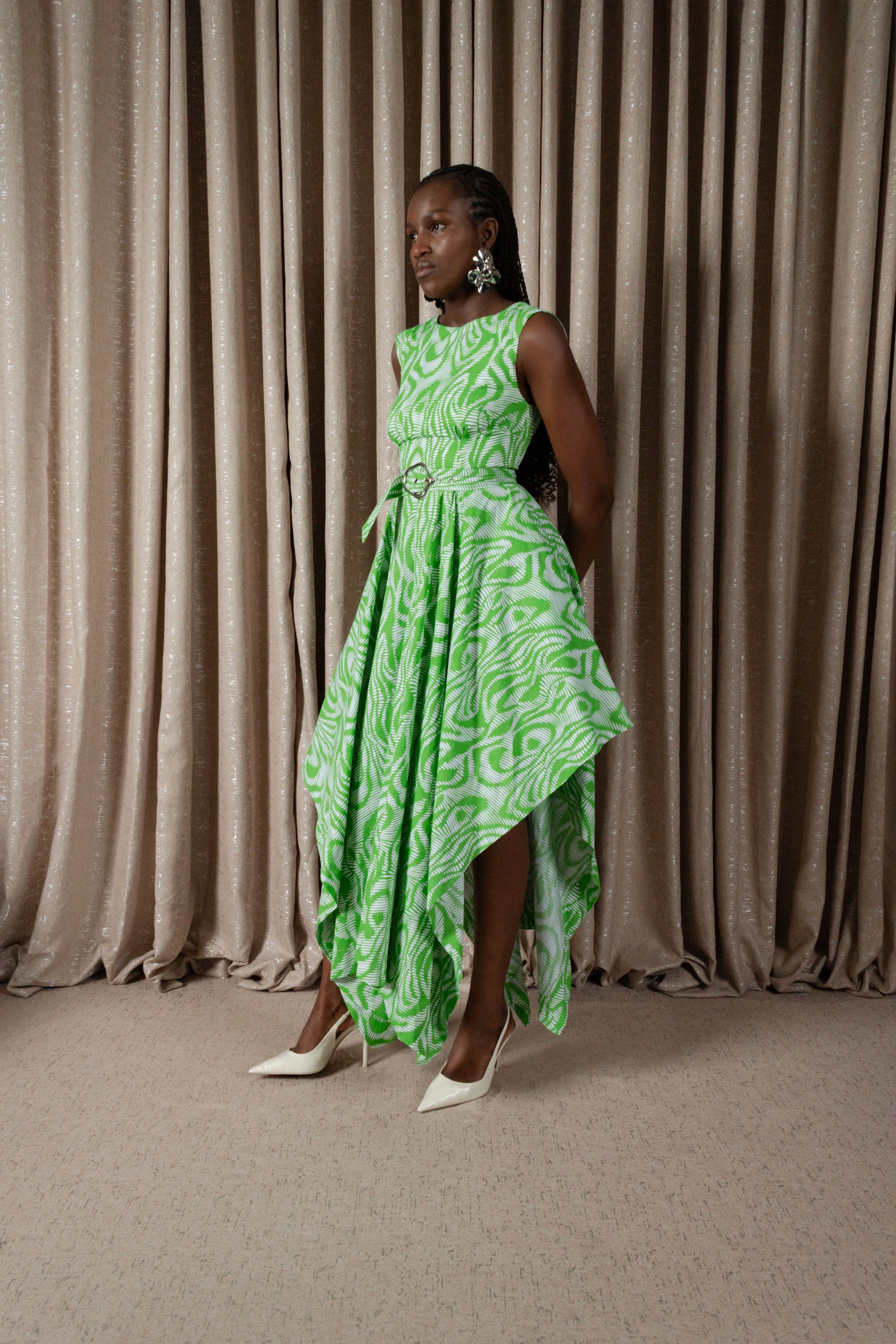 Zebra Handkerchief Dress (ML200)