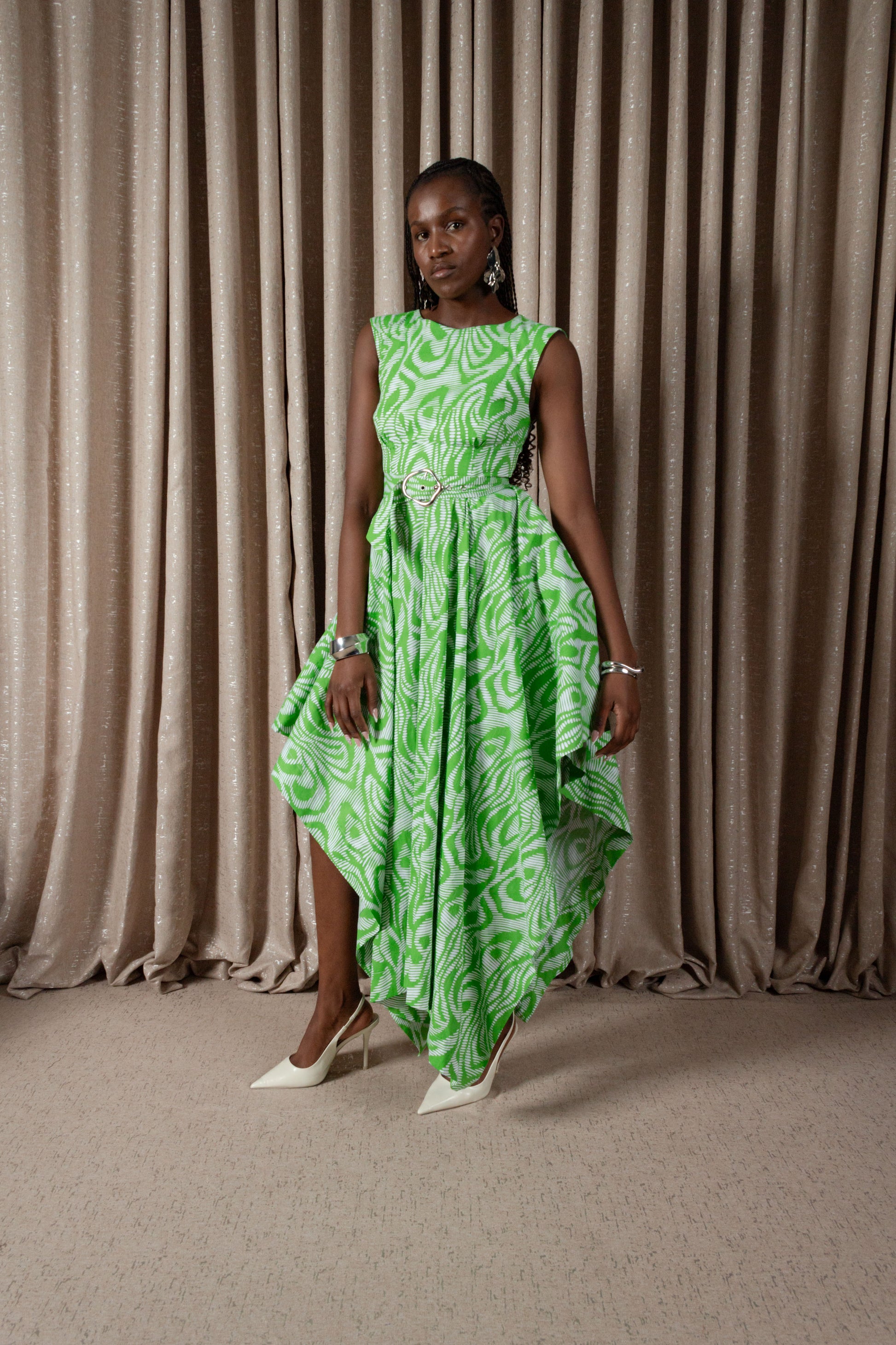 Zebra Handkerchief Dress (ML200)