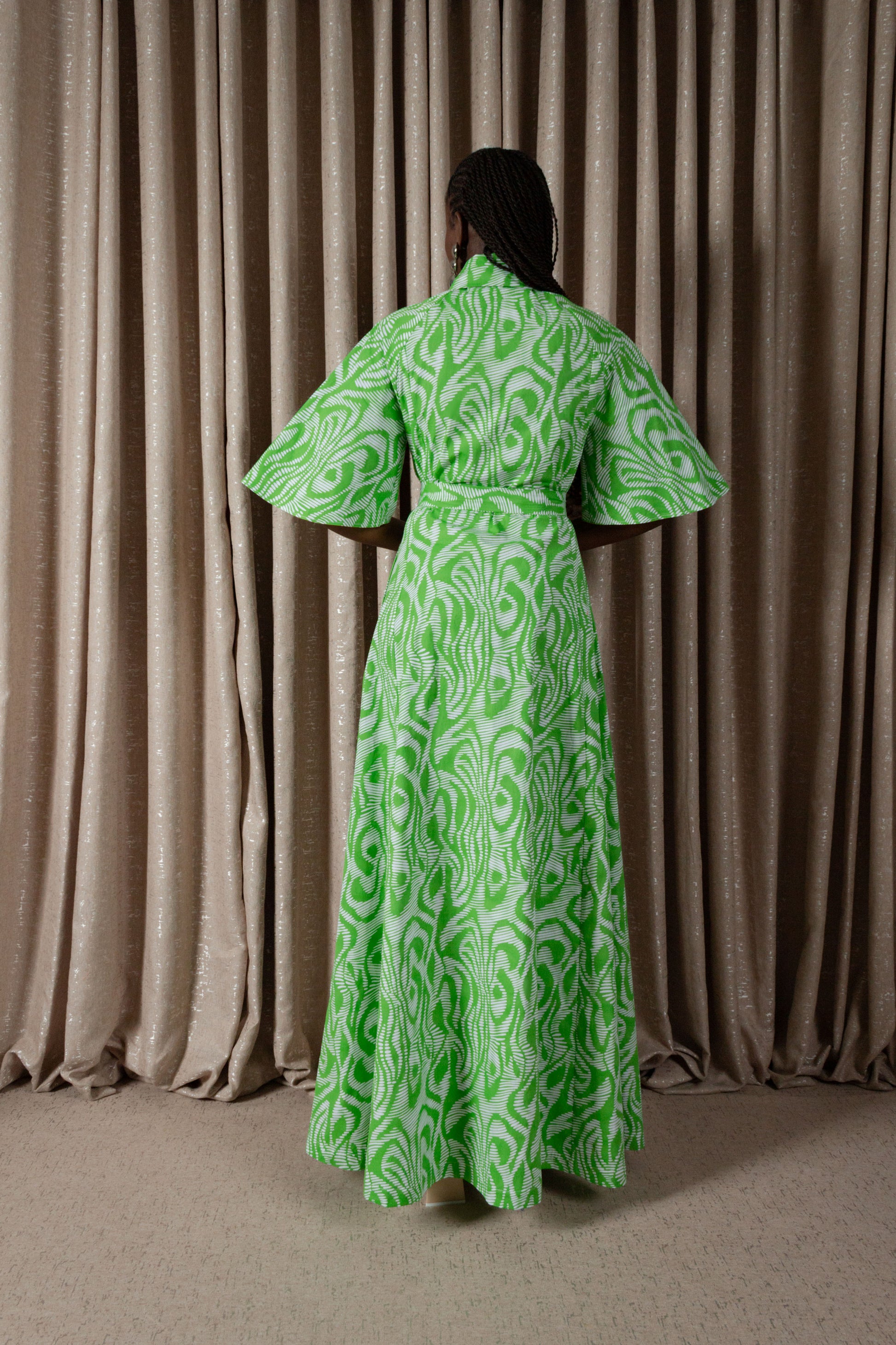 Zebra Maxi Shirt Dress (ML198)