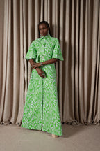 Zebra Maxi Shirt Dress (ML198)