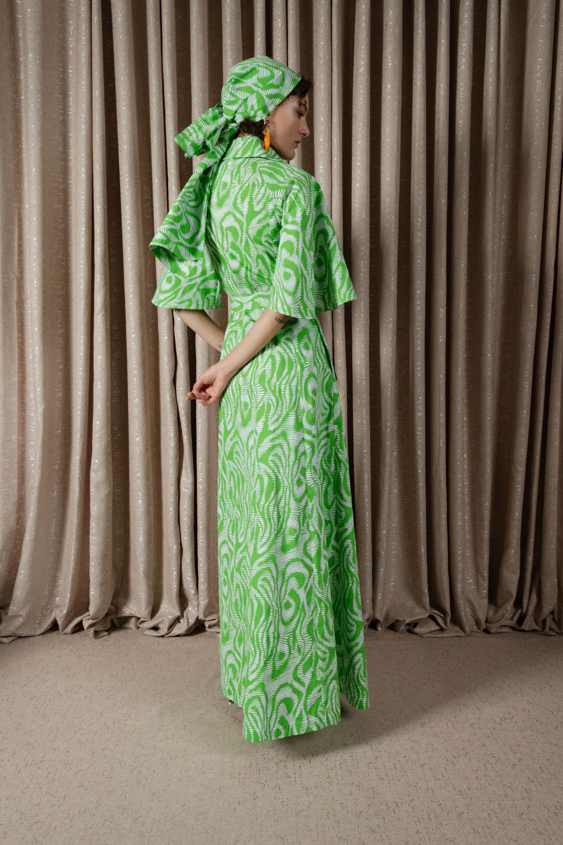 Zebra Maxi Shirt Dress (ML198)