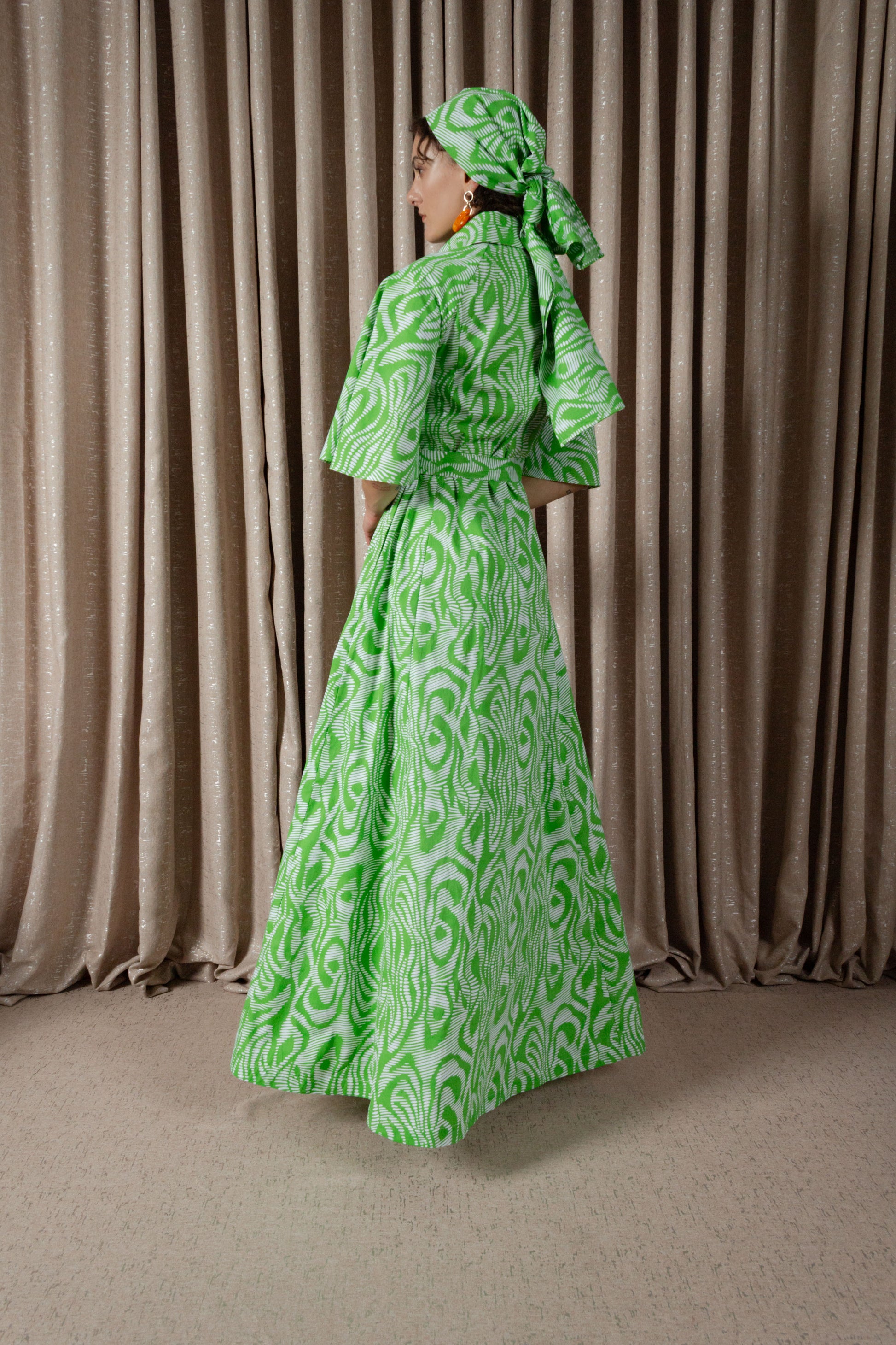 Zebra Maxi Shirt Dress (ML198)