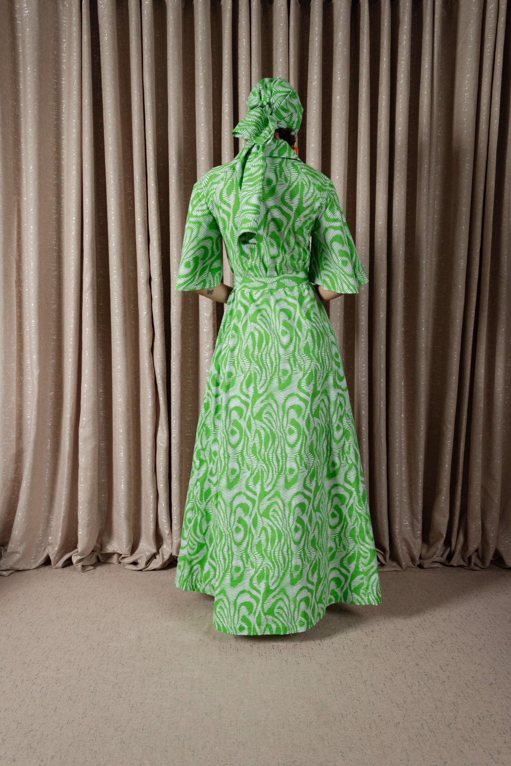 Zebra Maxi Shirt Dress (ML198)