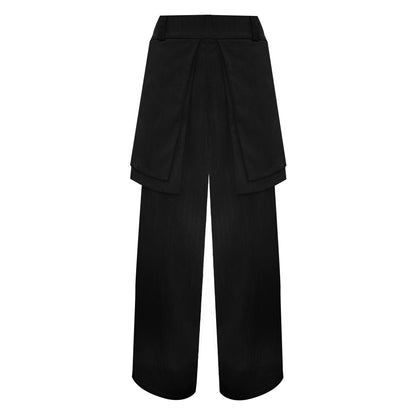 Black Herringbone Double Pocket Trouser (ML55)